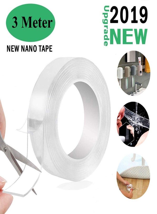 Breewell Double Sided Adhesive Tape, Transparent Strong Adhesive Traceless Tape Removable Washable and Reusable Anti Slip Tape for Home Supplies | 3 Meter - Image 5