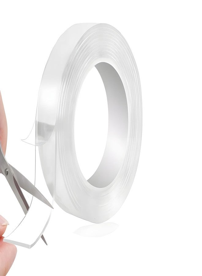 Breewell Double Sided Adhesive Tape, Transparent Strong Adhesive Traceless Tape Removable Washable and Reusable Anti Slip Tape for Home Supplies | 3 Meter - Image 1