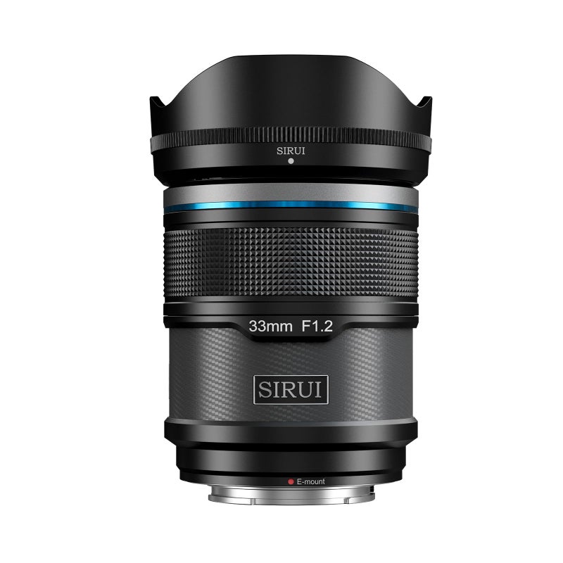 SIRUI Sniper 33mm Autofocus Lens F12 Wide Angle APSC Camera Lens for A5 A6 FX30 ZVE10 E Mount Black