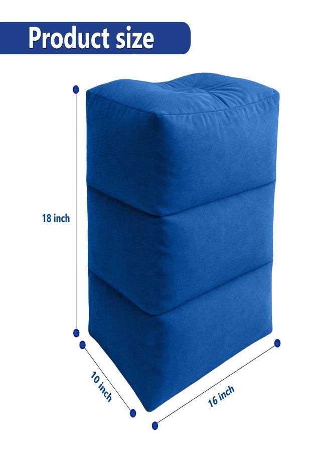 MUROCEA Inflatable Foot Rest Pillow, Height Adjustable Leg Elevation Cushion for Airplane Travel, Car, Office, and Home Use - Foot Stool for Elderly, Bedridden, and Long Flight Comfort, 1 Pcs - Image 2