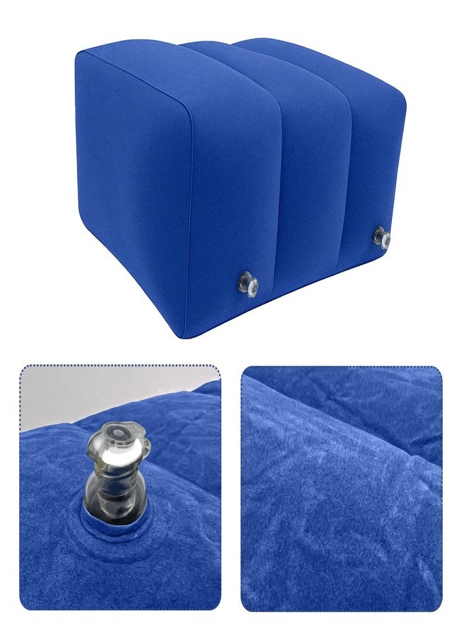 MUROCEA Inflatable Foot Rest Pillow, Height Adjustable Leg Elevation Cushion for Airplane Travel, Car, Office, and Home Use - Foot Stool for Elderly, Bedridden, and Long Flight Comfort, 1 Pcs - Image 3
