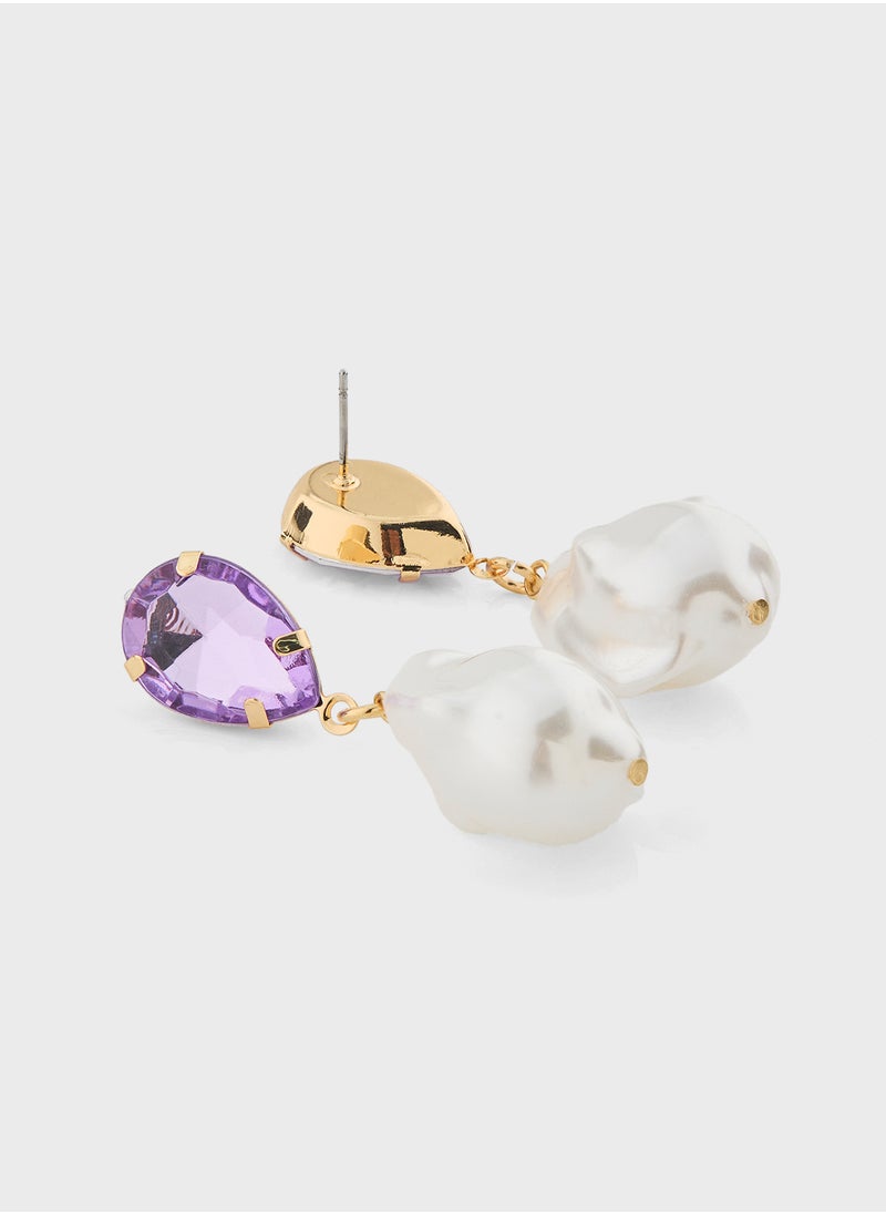 Ella Limited Edition Pearl Hoop Earrings  - Image 2