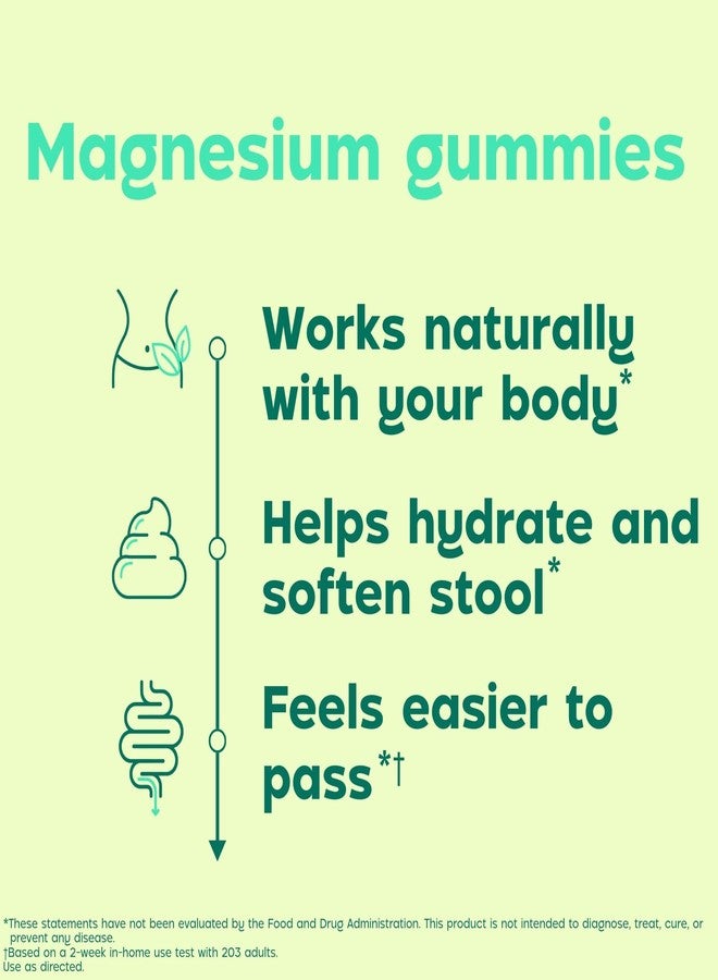 Dulcolax Daily Gut Support Gummies, Magnesium Formula, Stimulant-Free, Orange Flavor, 60 Count - Image 3