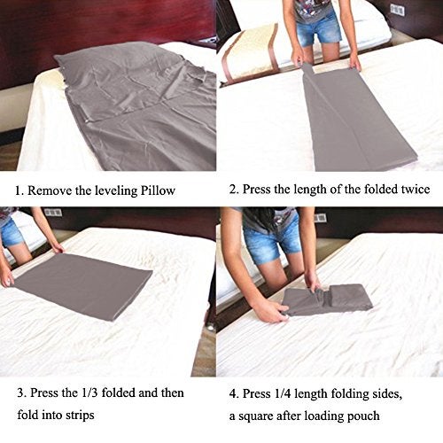 Mannice Sleeping Bag Liner Travel Sheets for Hotel Camping Sheets Travel Bed Sheets for Hotel Lightweight Single &Double Compact Sleeping Bag Sack Breathable Travel Sleeping Bag for Hotels Adult Compact Sacks - Image 5
