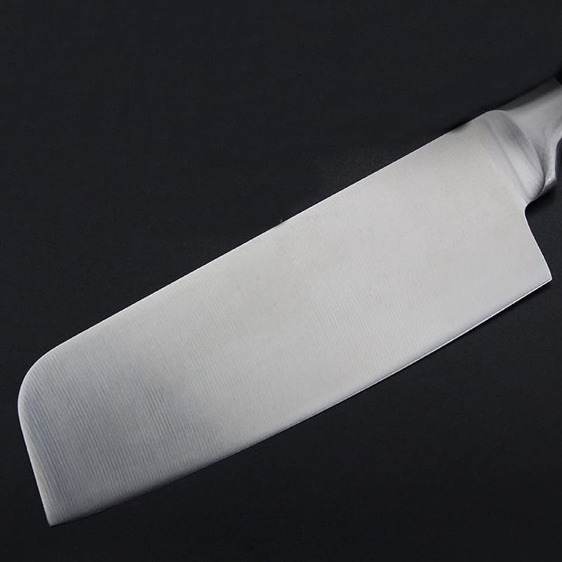 Potency 1PCS Santoku Nakiri Knife 65 Inch Razor Sharp Blade Santoku Knife Japanese Kitchen Knives High Carbon Stainless Steel Chef Knife Stain and Corrosion Resistant Silver Nakiri Knife - Image 3
