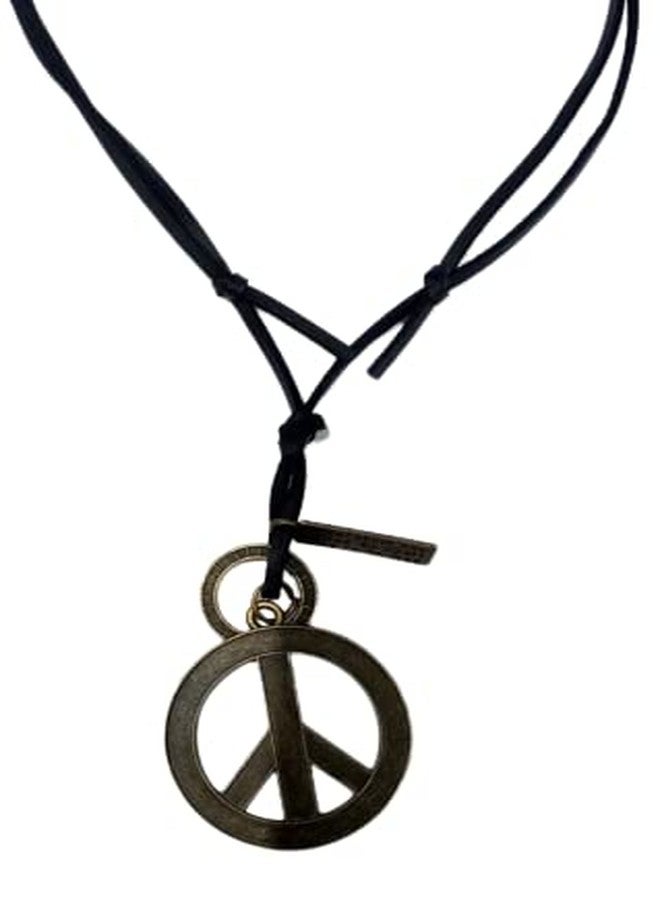 NPRC Adjustable Black Leather Necklace For Men - Image 1