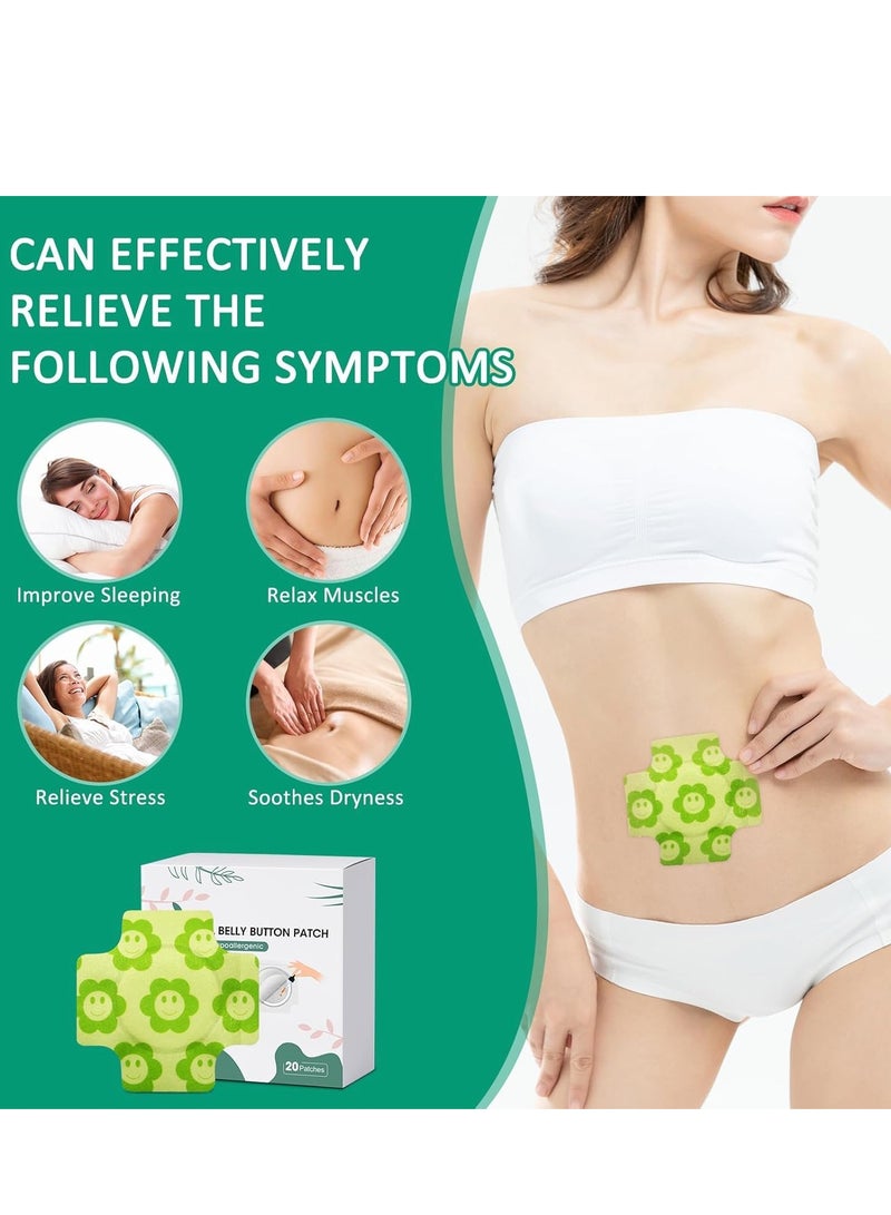 إسكدنيا 20 قطعة غلاف زيت الخروع لسرة البطن ، زيت الخروع القابل للتصرف في زر البطن للتخلص من السموم من الكبد ، غلاف زيت الخروع ذاتي اللصق عالي الامتصاص ، قطن عضوي مضاد للتسرب ، لا غسيل ، سهل الاستخدام - Image 2