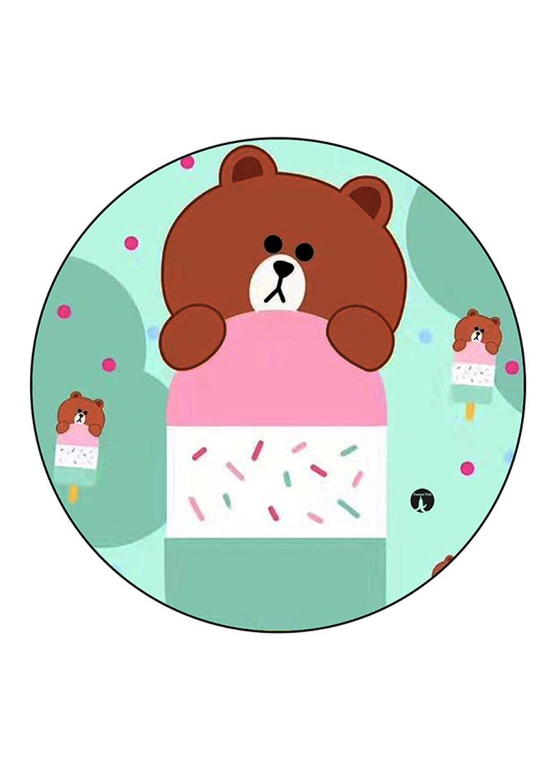 Bear Printed Mouse Pad Multicolour