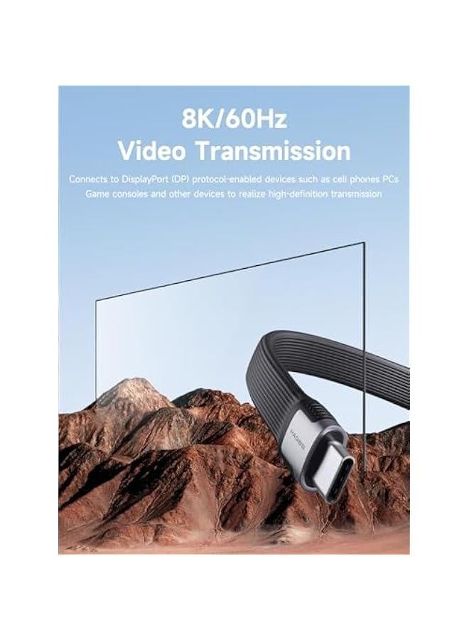 USB 4 Cable Portable Keychain 0.4ft, 240W Charging USB C Cable, 40Gbps Data Transfer, 8K 60Hz Video Display for iPhone 16 15 Pro Max, iPad, Thunderbolt 4/3, Hub, External SSD - Image 4