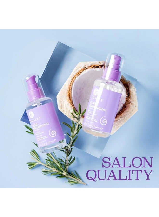 L LUSETA Luseta Curl Enhancing Hair Oil Define Curl & Restore Bounce Anti-frizzing and Smoothing for Curly Hair Type 3.38oz - Image 4
