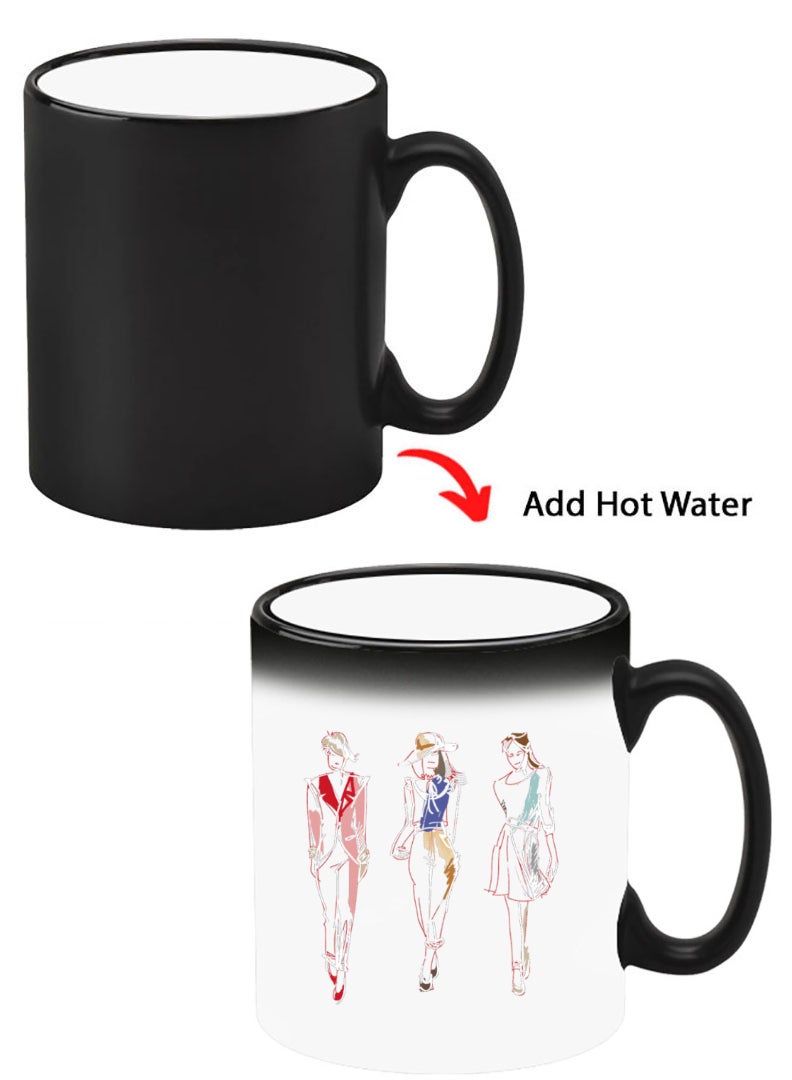 Theodor Color Changing Heat Sensitive Ceramic Mug, Image Revealed When HOT Liquid is Added! Fashion white - Image 1