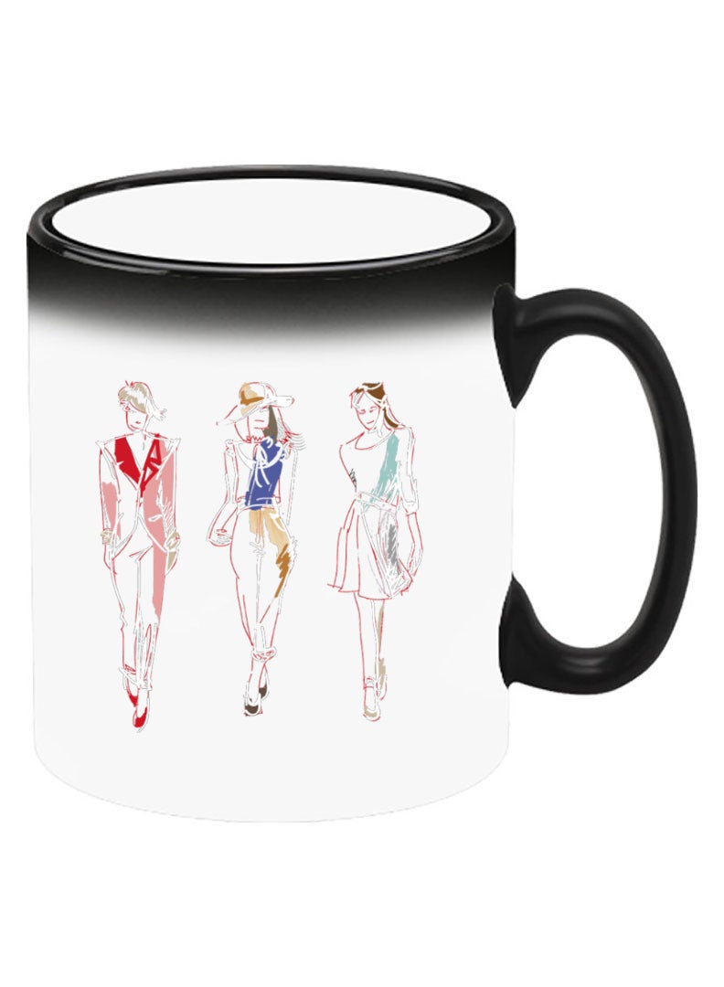 Theodor Color Changing Heat Sensitive Ceramic Mug, Image Revealed When HOT Liquid is Added! Fashion white - Image 2