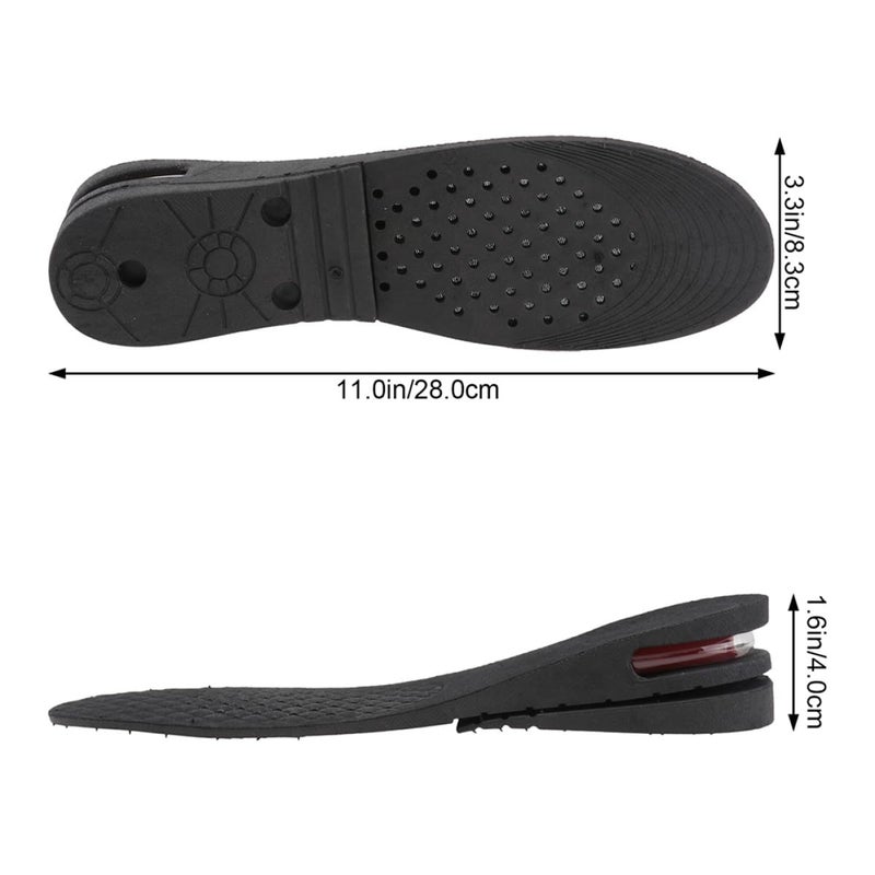 Unisex Detachable Height Increase Inserts Multi Layer Shock Absorption Shoe Insole Size 35 44 - Image 3