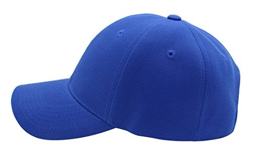Top Level Baseball Cap Men Women - Classic Adjustable Plain Hat (Royal) - Image 3
