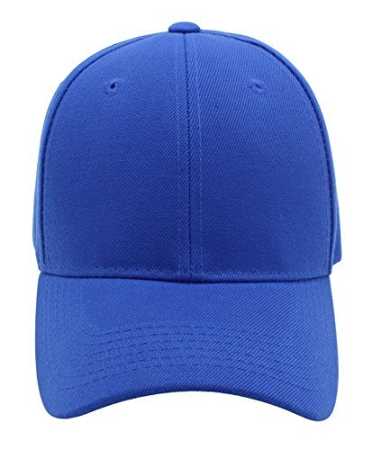 Top Level Baseball Cap Men Women - Classic Adjustable Plain Hat (Royal) - Image 2