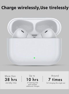 Generic Wireless Air Pro Earphone TWS with Mic Pods Bluetooth IPX5 Bass True Wireless Earbuds (White)  - Image 3