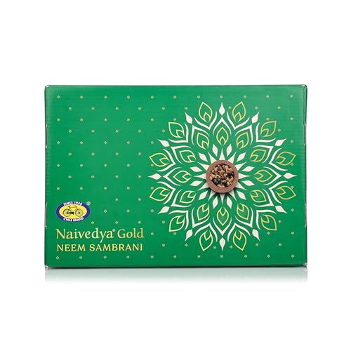 Cycle Pure Naivedya Gold Sambrani Dhoop Cups (Neem), 18 pcs with Holder | Charcoal-Free Havan Cups for Puja, Home & Festivals | Natural Guggal Dhoop for Rituals | Premium Dhoop Cones - Image 5