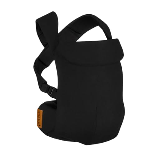 WildBird - Aerial Carrier - 7 to 45 lbs - for Moms, Dads & Caregivers - 100% Natural European Linen Fibers - Versatile & Adjustable - Small Size - Raven Fabric - Image 1
