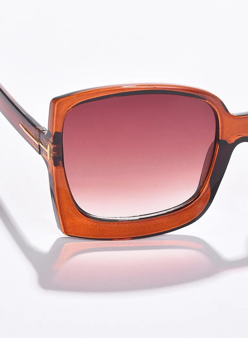 Haute Sauce Brown Lens Brown Oversized Sunglasses