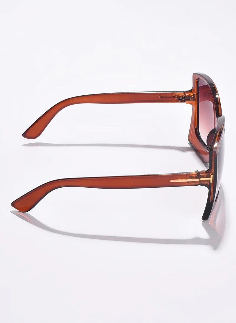 Haute Sauce Brown Lens Brown Oversized Sunglasses