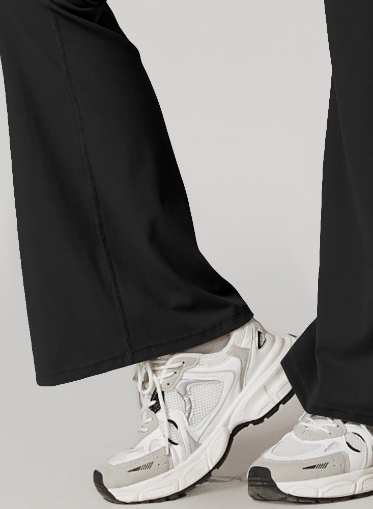 فوريول سراويل ليغنز نسائية بخصر عريض، بناطيل يوغا بتصميم مائل، وسروال واسع الدفع للأعلى - Image 5