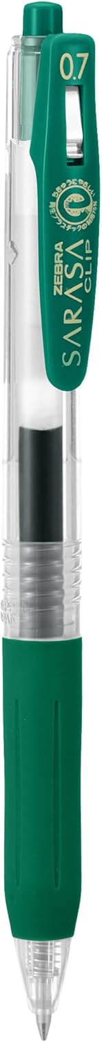 Zebra Pen قلم زيبرا سارا سا كليب 0.7 مم، أخضر (JJB15-G) - Image 1