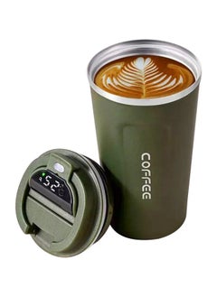 ZUKIMM 510ML Stainless Steel Thermos Coffee Cup With Digital LED Temperature Display for Travel, Office and Home  (Green)  - Image 1