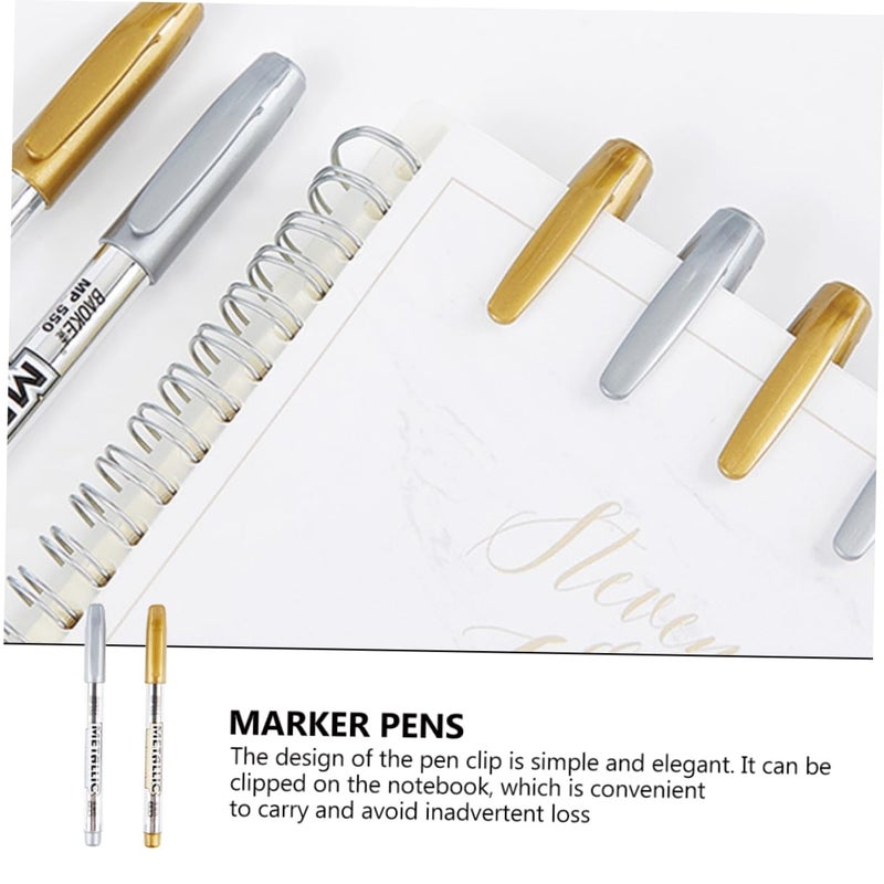 6 Pack Waterproof Paint Markers Set Bright Colors Smooth Writing Art Crafts - Image 5