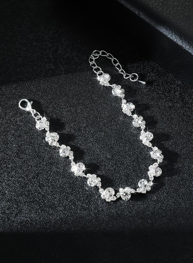 Styli Rhinestone Flower Bracelet - Image 5