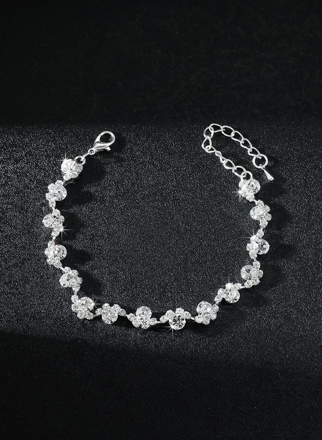 Styli Rhinestone Flower Bracelet - Image 2