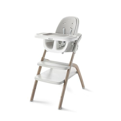 GRACO Graco EveryStep 6 in 1 High Chair Babies and Toddlers Portable Slim High Chair with 6 Growing Stages from Infant to Toddler Seating Convenient for Dining Time Featured Design in Misty