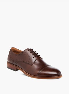 DUCHINI Mens Solid Derby Shoes With Lace-Up Closure  - Image 1