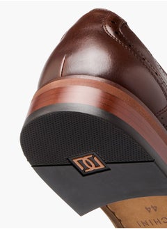 DUCHINI Mens Solid Derby Shoes With Lace-Up Closure  - Image 5
