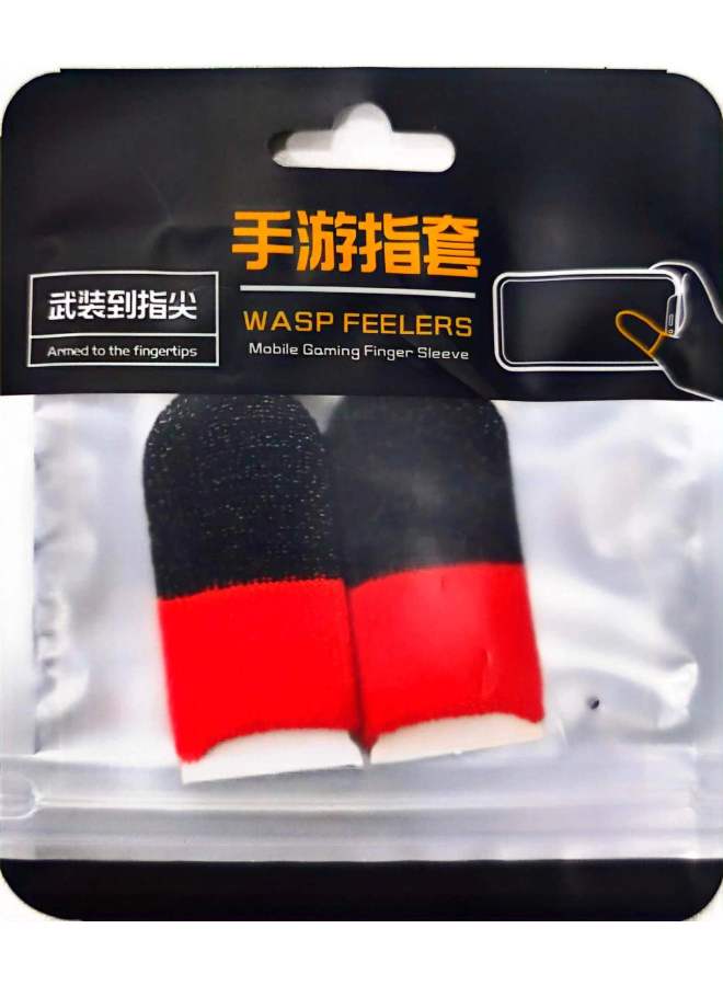 Snow Game Finger Coat E-Sports Fashion Cool Ultra-thin Breathable Double Color Finger Coat Chicken Finger Coat Artifact-Product Color:silver Black Red Double Spell  - Image 1