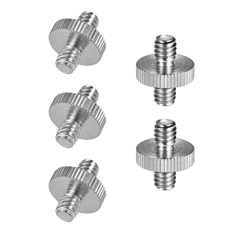 محول براغي 5 قطع قياسي 1/4"-20 ذكر إلى 1/4"-20 ذكر لتركيب الحامل ثلاثي القوائم لكاميرا - Image 3