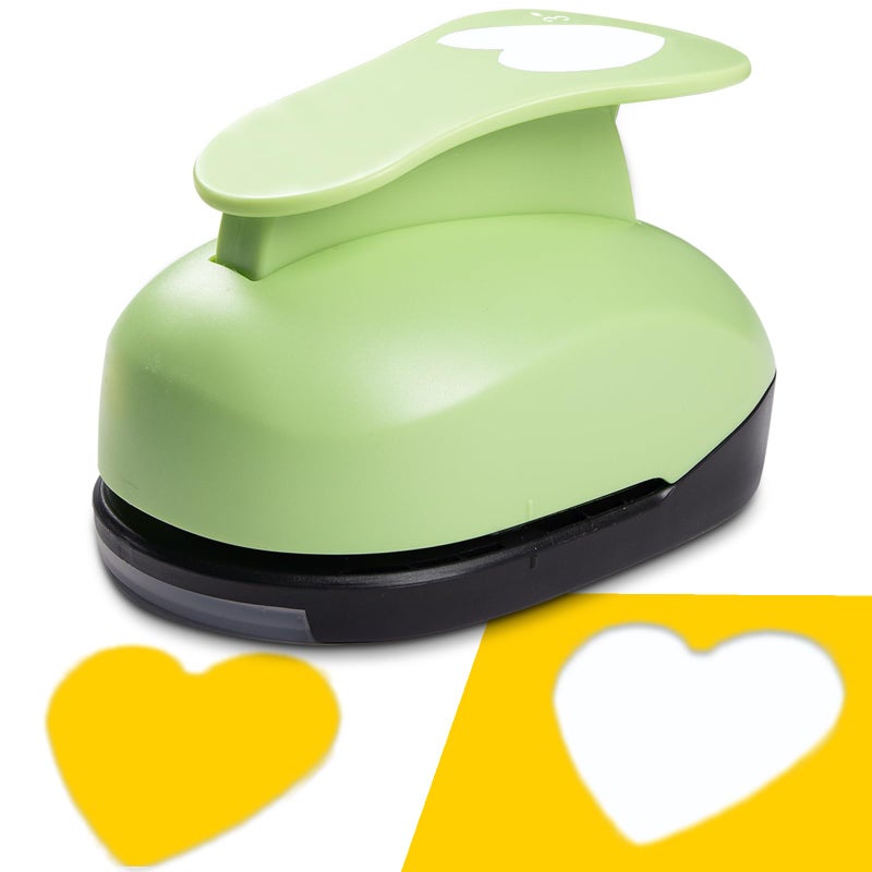 HKKYO Heart Hole Punch, 3 inch Heart Punch, Hearts Punches for Paper Crafts, Hearts Paper Punch, Heart Shaped Hole Punch, HeartCraft Punches, Large Shape HeartPunch for Cardstock, Scrapbooking - Image 1