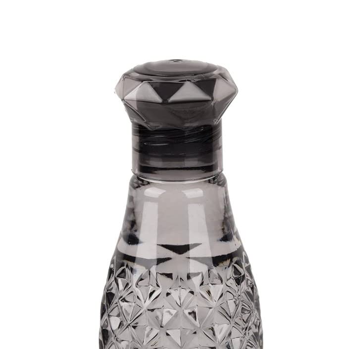 Jorex Mart Crystal Water Bottle Water Bottle With Diamond Shape Lid 3 Pcs multi colour - Image 3