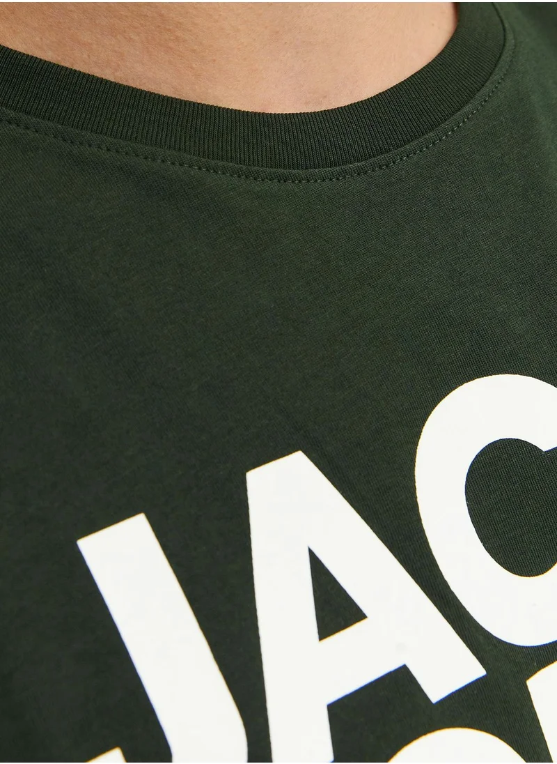 JACK & JONES Logo Crew Neck T-Shirt