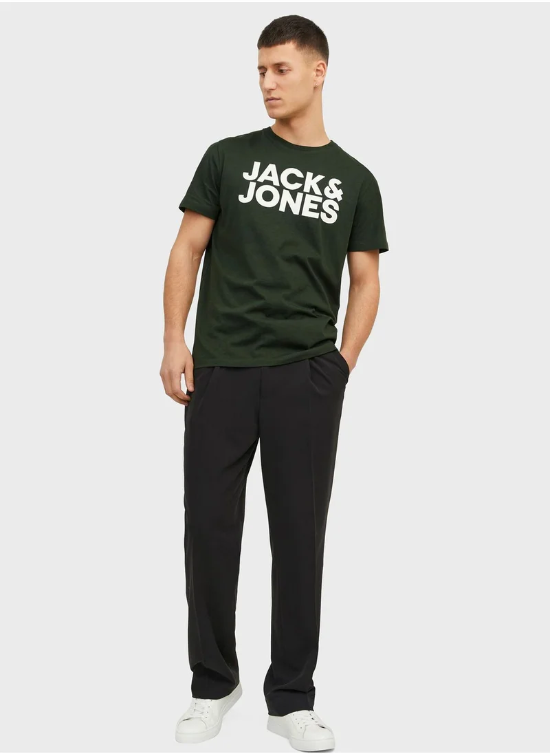 JACK & JONES Logo Crew Neck T-Shirt