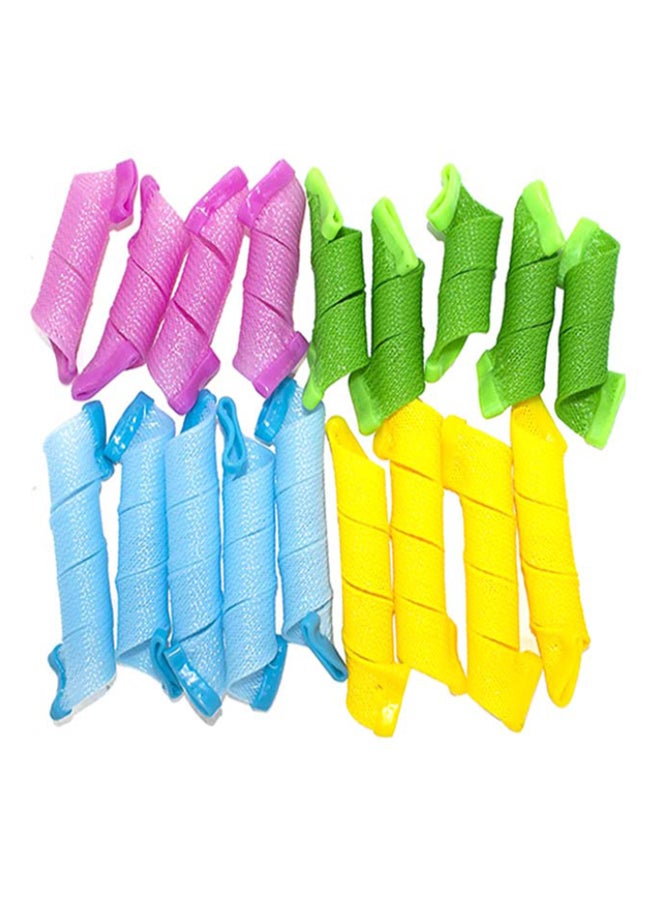 طقم بكرات لتصفيف الشعر وتمويجه مكونة من 18 قطعة متعدد الألوان - Image 1