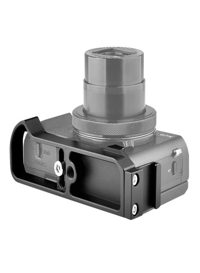 Easy Hood Camera Extension Base Plate for Canon G7X Mark III and Mark II, Video Shooting Vlogging Accessories Microphone Light Bracket with Cold Shoe Mount - Image 2