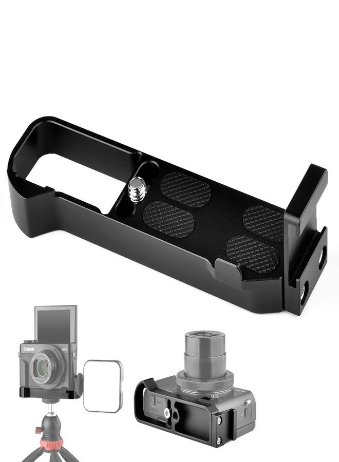 Easy Hood Camera Extension Base Plate for Canon G7X Mark III and Mark II, Video Shooting Vlogging Accessories Microphone Light Bracket with Cold Shoe Mount - Image 1
