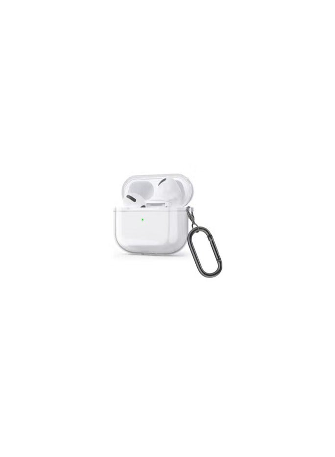 CATANES Wireless Headphone 3 (3rd Generation) Case Clear TPU Flexible Shockproof Cover With Keychain Carabiner - Image 1