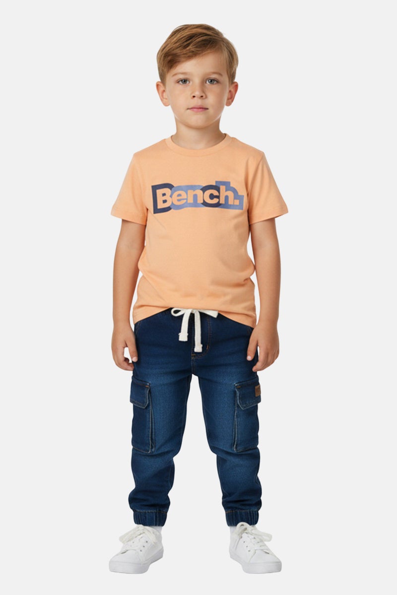 Bench طقم أولاد toddlers مكون من 3 قطع بأكمام قصيرة وطباعة جرافيك، متعدد الألوان - Image 1