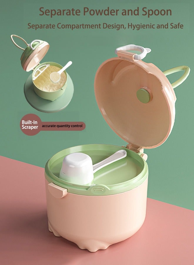 Baby Portable Powdered Milk Container，Eco-Friendly Multi-Functional Storage Box，270ml，pink - Image 2