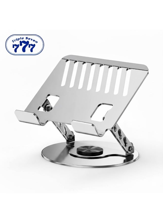 777 MD-88 Adjustable Metal Laptop Stand – 360° Rotating Aluminum Alloy Holder with Open Cooling Design & 3Bro Warranty - Image 1