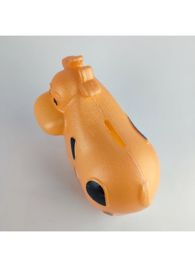 Strong Unbreakable Plastic Money Saving Bank – Cow Shape - Image 3