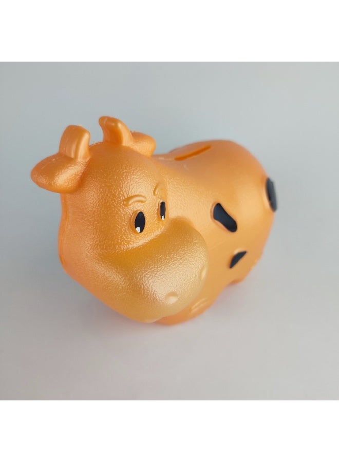 Strong Unbreakable Plastic Money Saving Bank – Cow Shape - Image 5