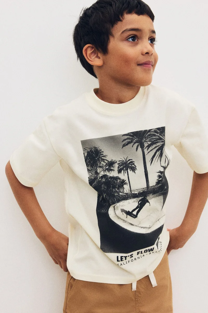 H&M Loose-fit printed T-shirt