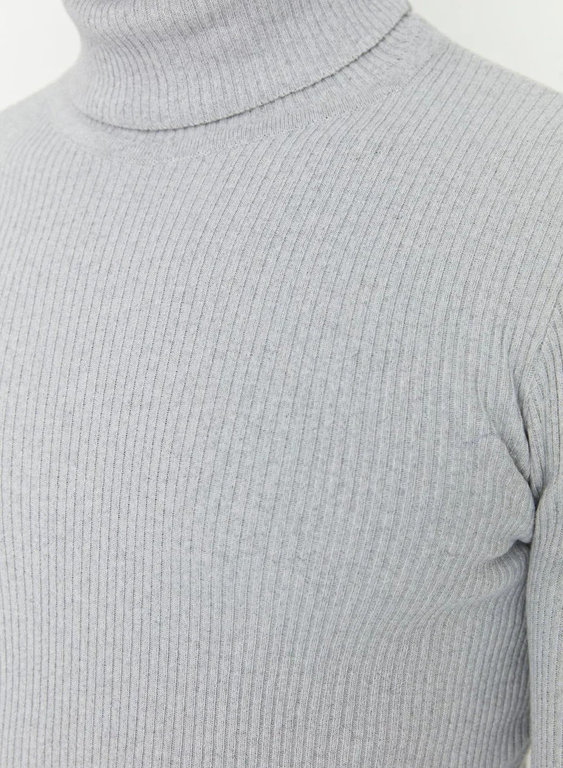 trendyol Turtle Neck Corduroy Sweater